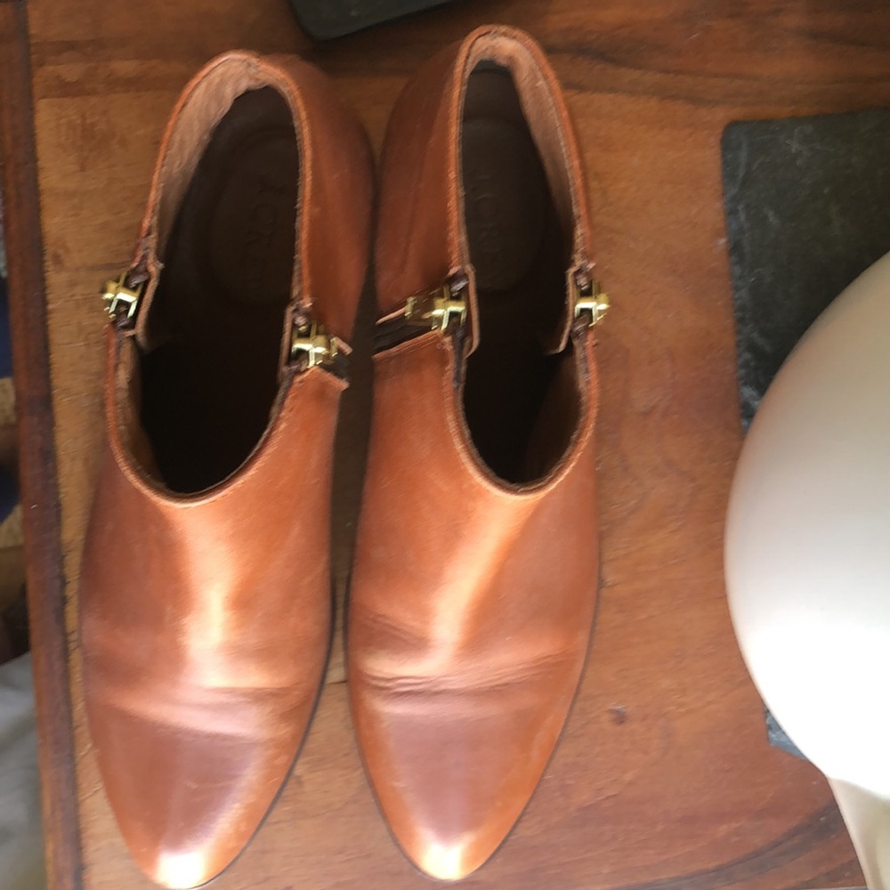 J Crew cognac ankle boot - Picture 4 of 9